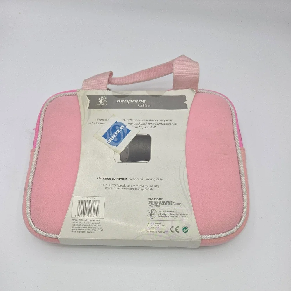 BUZZ Neoprene Case,‎ PInk and White